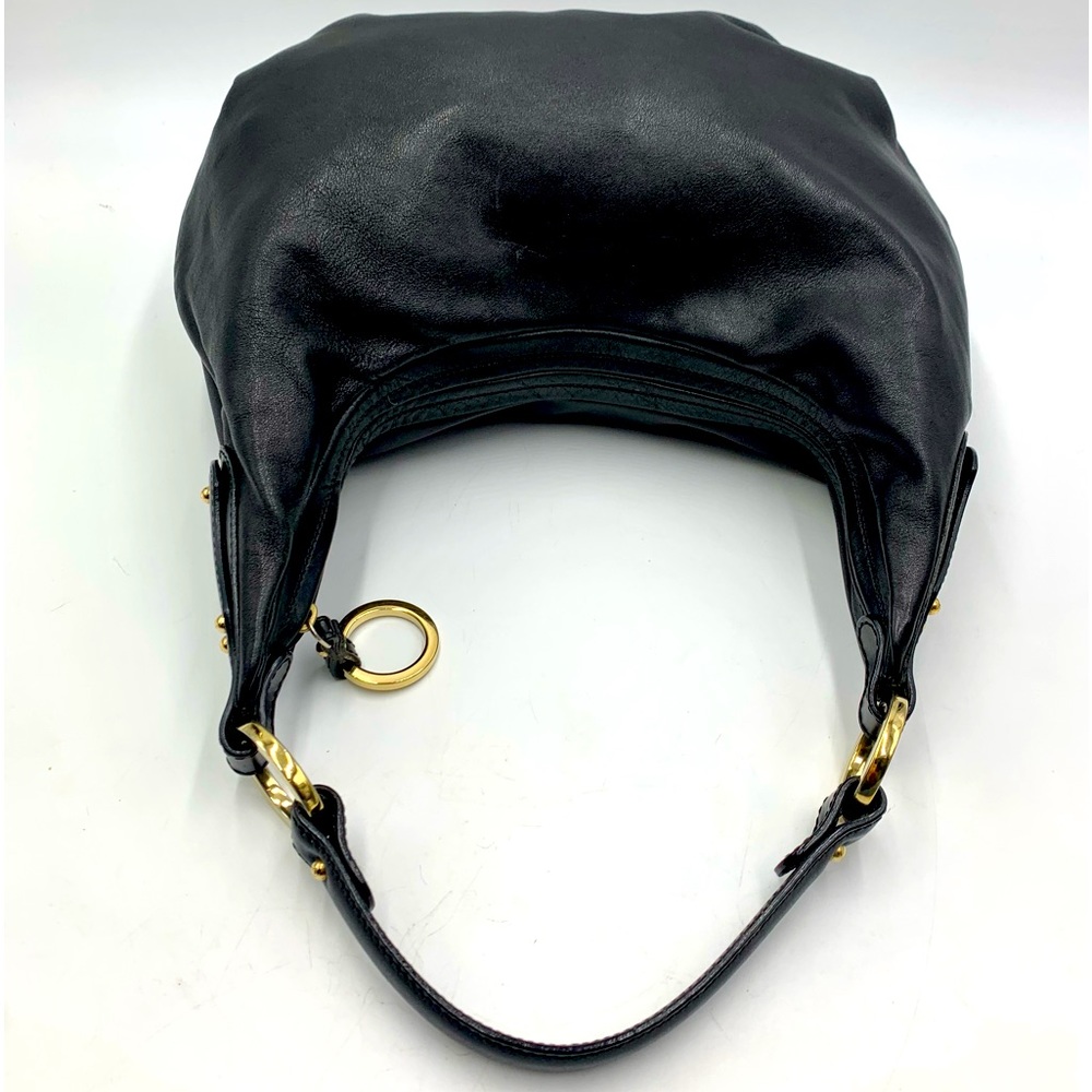 Auth Fendi Borsa Nero Calfskin Leather Bag Preloved Very Good Purse Satchel - Picture 4 of 16